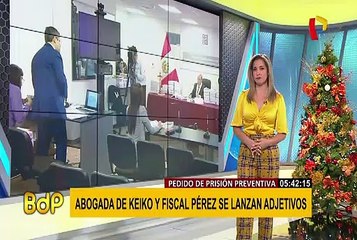 Abogada de Keiko Fujimori y Fiscal Pérez se lanzan adjetivos