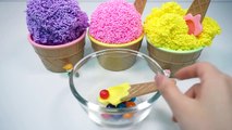 Play Foam Surprise Toys Learn Colors Ice Cream Cups with Rainbow Bubble Gum