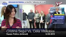 Celia Villalobos y Cristina Seguí, a bofetadas en directo