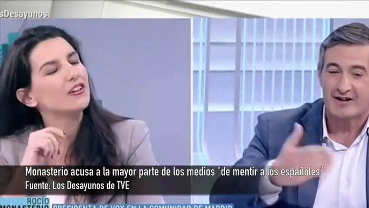 Rocío Monasterio estalla en TVE y acusa a la gran mayoría de los medios "de mentir a los españoles"