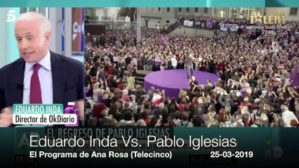 Inda le mete un calmante soberbio a Pablo Iglesias como bienvenida