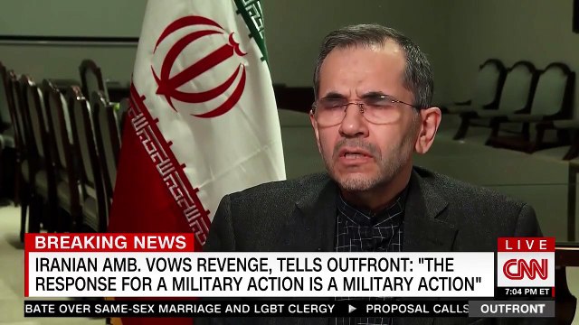 Iranian Ambassador to the United Nations says US action was 'an act of war' and vows 'harsh revenge'
