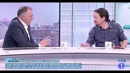 Iglesias se mofa de un profesional de TVE y el 'compañero' Fortes como si no fuera con él