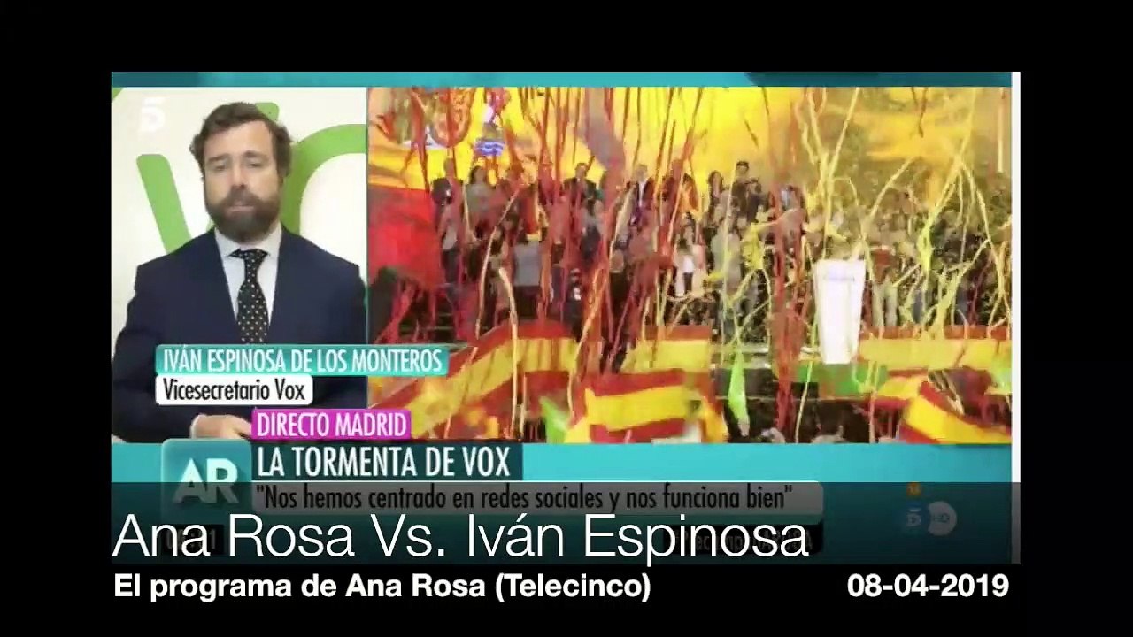 Ana Rosa Quintana se pelea en directo con Espinosa de los Monteros