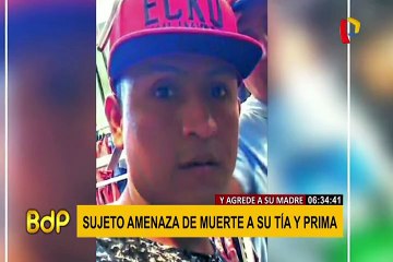 Comas: sujeto amenaza de muerte a su tía y prima