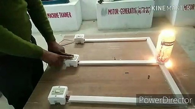 staircase wiring home electrician wiring how to control three different plece one lamp control electrician practical in Hindi staircase wiring application writing