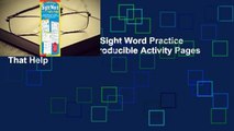 100 Write-and-Learn Sight Word Practice Pages: Engaging Reproducible Activity Pages That Help