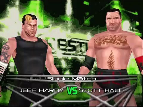 TNA Cross The Line Mod Matches Jeff Hardy vs Scott Hall