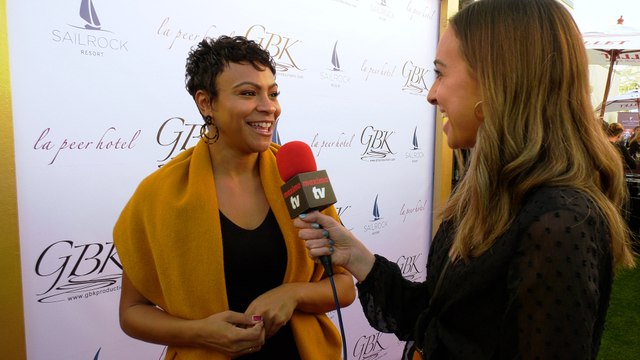 Carly Hughes Interview “GBK’s Pre-Golden Globes 2020 Celebrity Gift Lounge” Red Carpet
