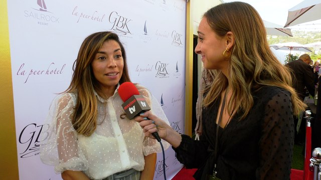 Christina Vidal Interview “GBK’s Pre-Golden Globes 2020 Celebrity Gift Lounge” Red Carpet