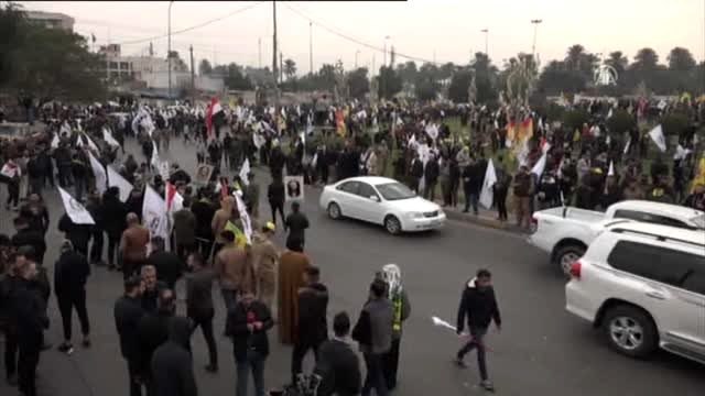 Irak'ta Süleymani ve el-Mühendis için cenaze töreni (1)