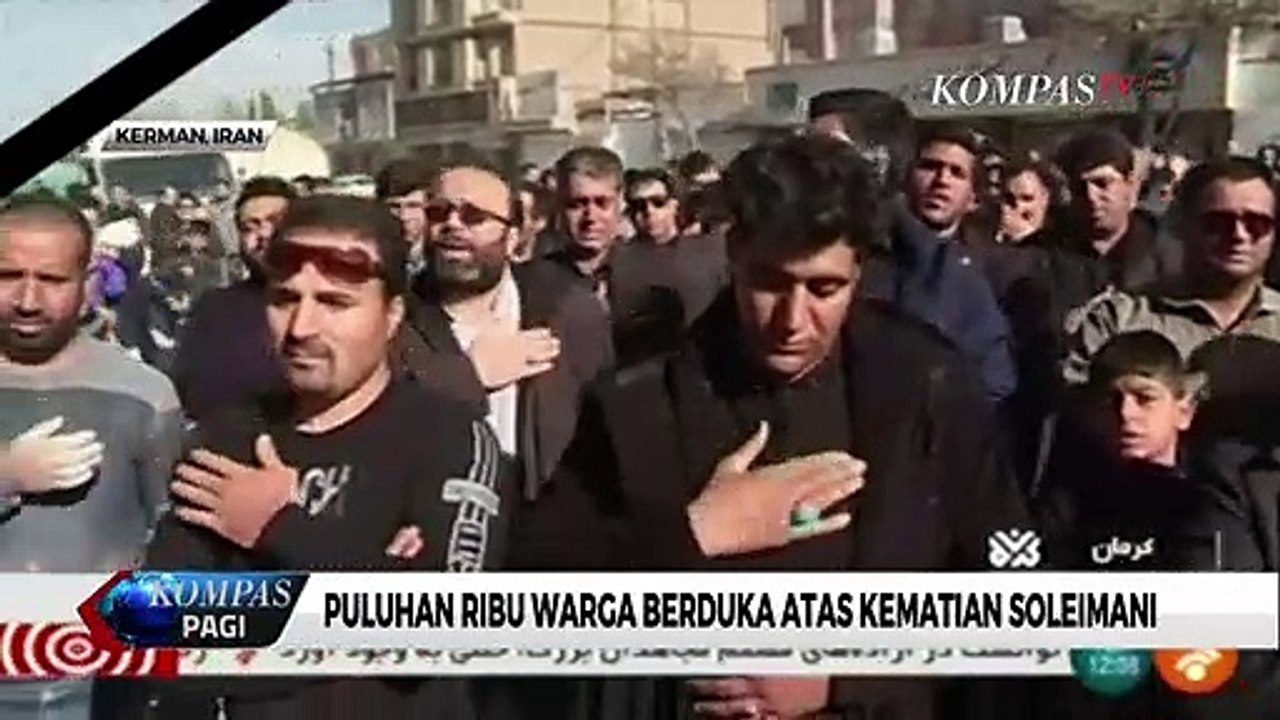 Qasem Soleimani Tewas, Puluhan Ribu Warga Iran Berduka