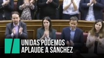 Unidas Podemos aplaude a Sánchez