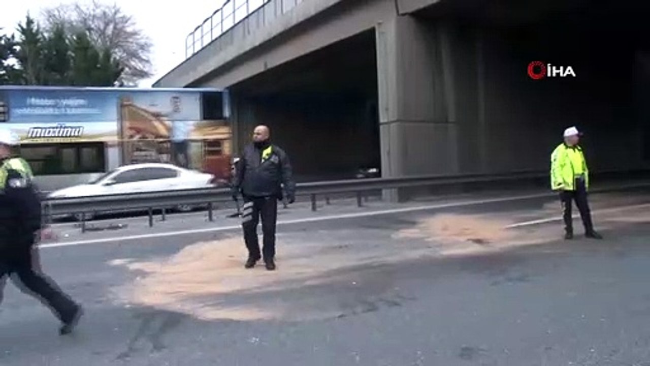 TEM Otoyolu Mahmutbey mevkiinde zincirleme kaza