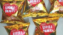 Little hearts biscuits 5 packs opening