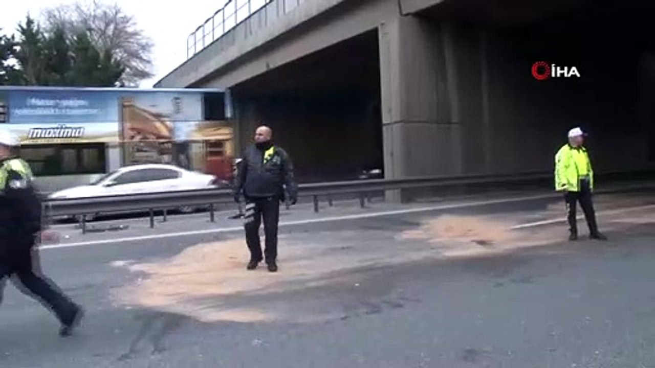 TEM Otoyolu Mahmutbey Mevkiinde Zincirleme Trafik Kazası