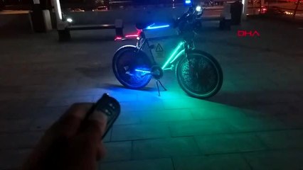 Karabük benzin ve elektrikle çalışan motorlu bisiklet yaptı