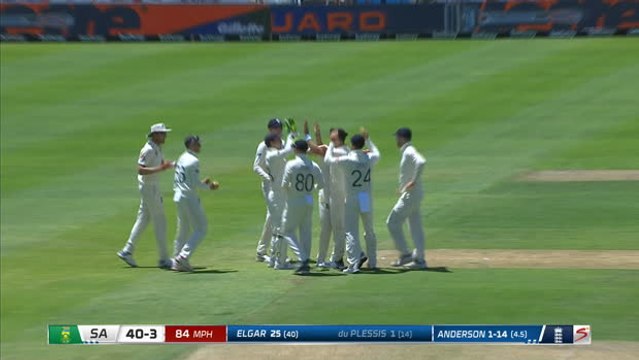 Broad and Anderson strike early as three fall for South Africa