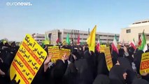 Manifestações contra os EUA no Irão e no Iraque
