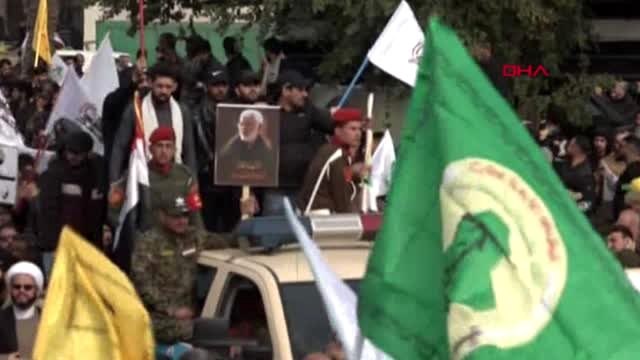 Süleymani için bağdat'ta cenaze töreni düzenlendi