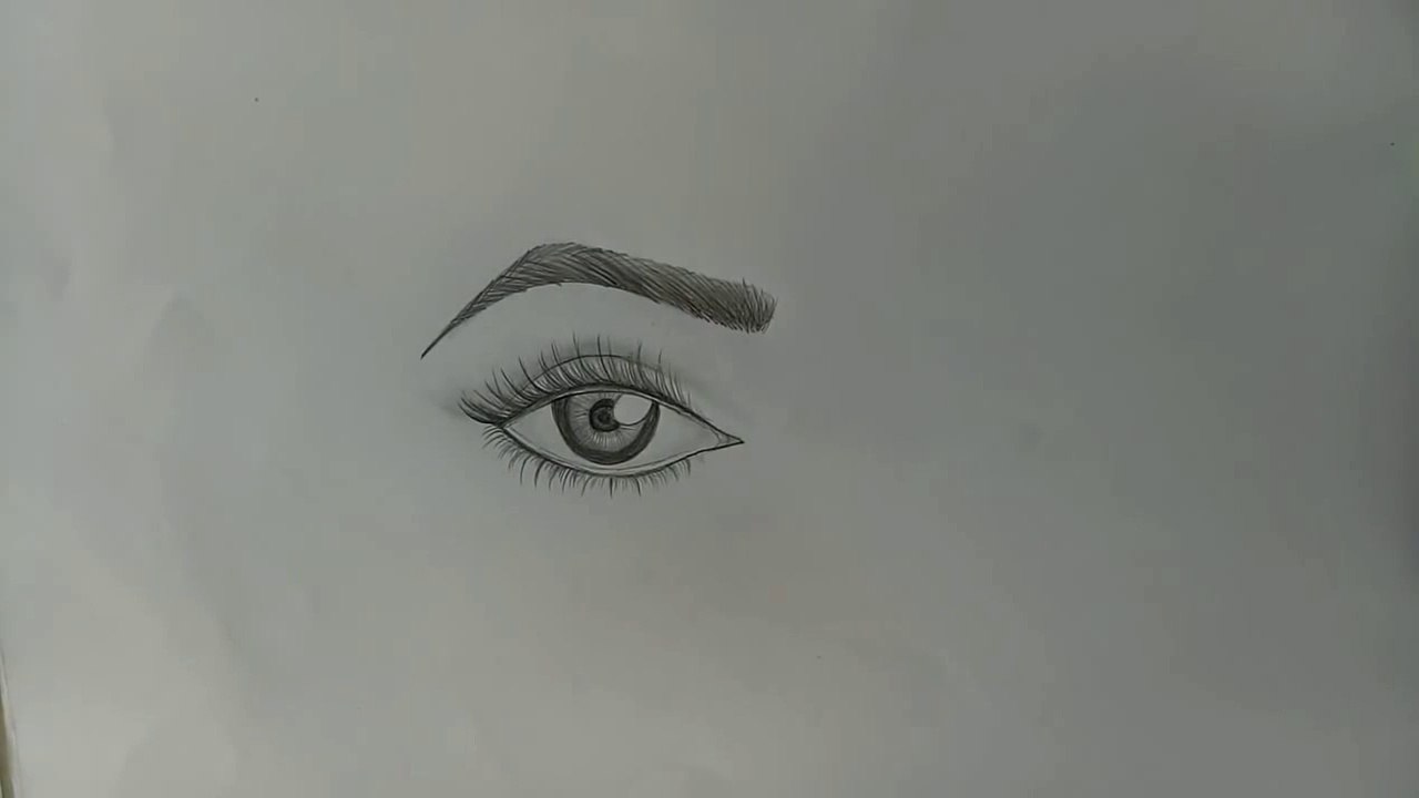 How To Draw Eye & Eyebrow step by Step