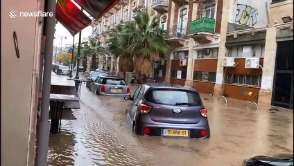 Streets flood as record downpours hit central Israel