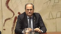 Torra traslada la presión sobre su inhabilitación al Parlament catalán