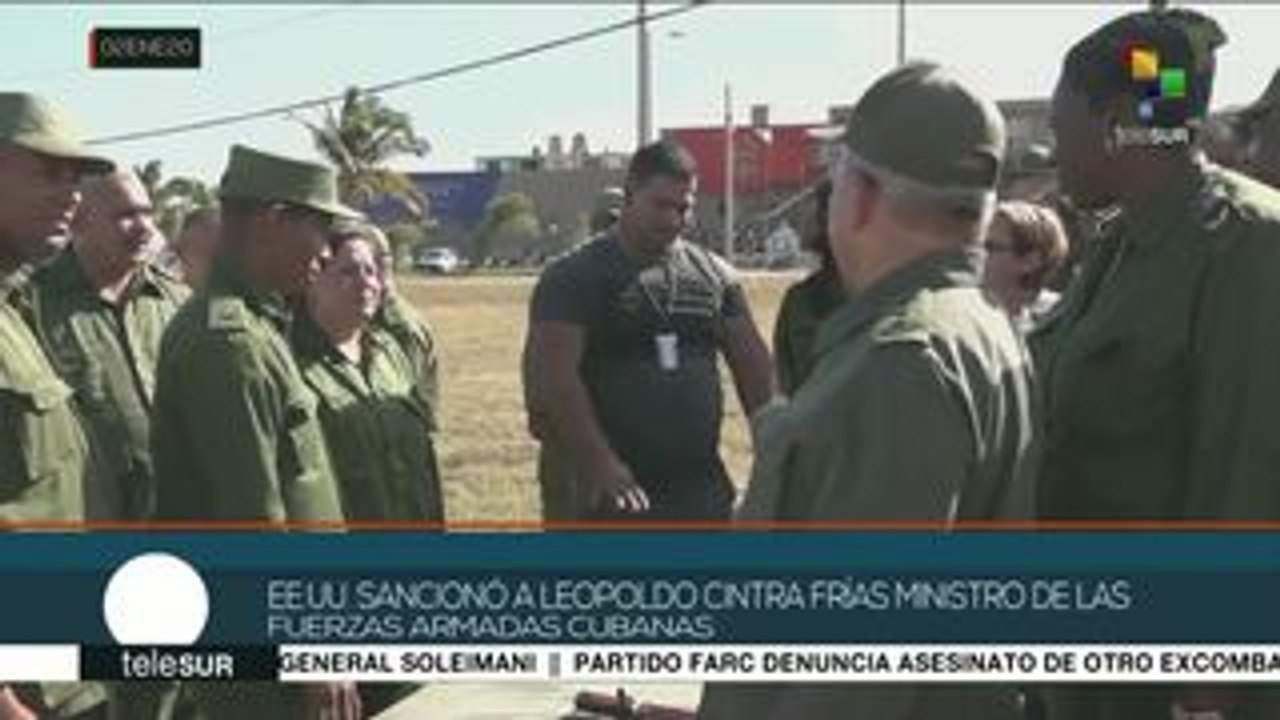 Cuba: EE.UU. sanciona al ministro de las Fuerzas Armadas de Cuba