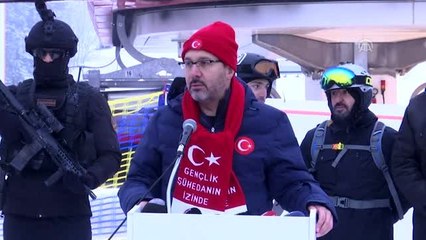 Cıbıltepe Kayak Merkezi'ne yapılan telesiyejin açılışı gerçekleştirildi