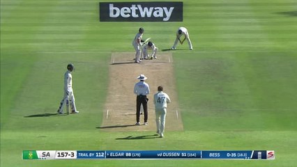 England make major breakthrough as Elgar bows out