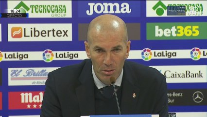 Zidane: "Todos los jugadores que tengo aquí son los mejores"