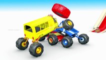 LEARN COLORS for Children W Spiderman and Superheroes Cycles Racing w Street Vehicles for Kids -55