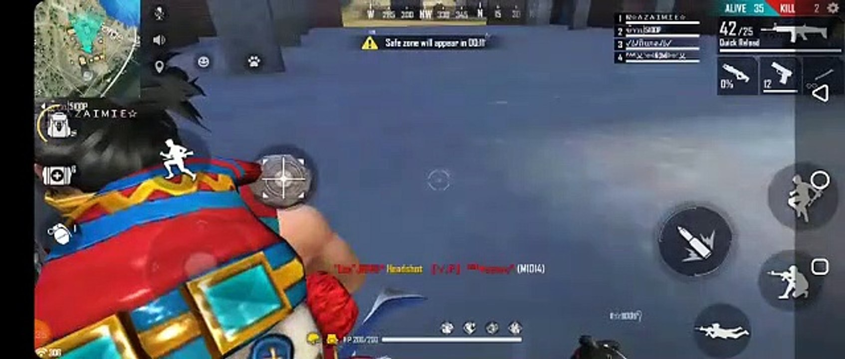 Free  fire gameplay