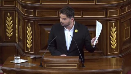 Gabriel Rufián: "Si no hay mesa no hay legislatura"