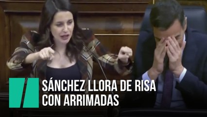Sánchez llora de risa con Arrimadas