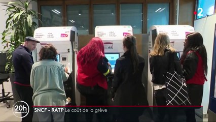 Quel est le coût de la grève pour la RATP et la SNCF ?