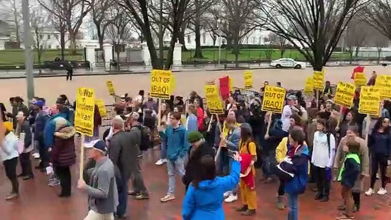 Las protestas en la Casa Blanca