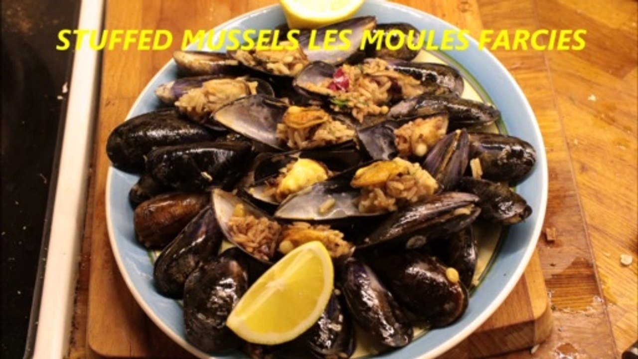 STUFFED MUSSELS WITH RICE  LES MOULESES FARCIES AVEC DU RIZ  18.12.2019