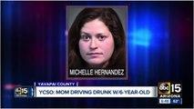 Arizona woman arrested for driving drunk with child in car