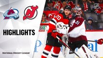 NHL Highlights | Avalanche @ Devils 01/04/20