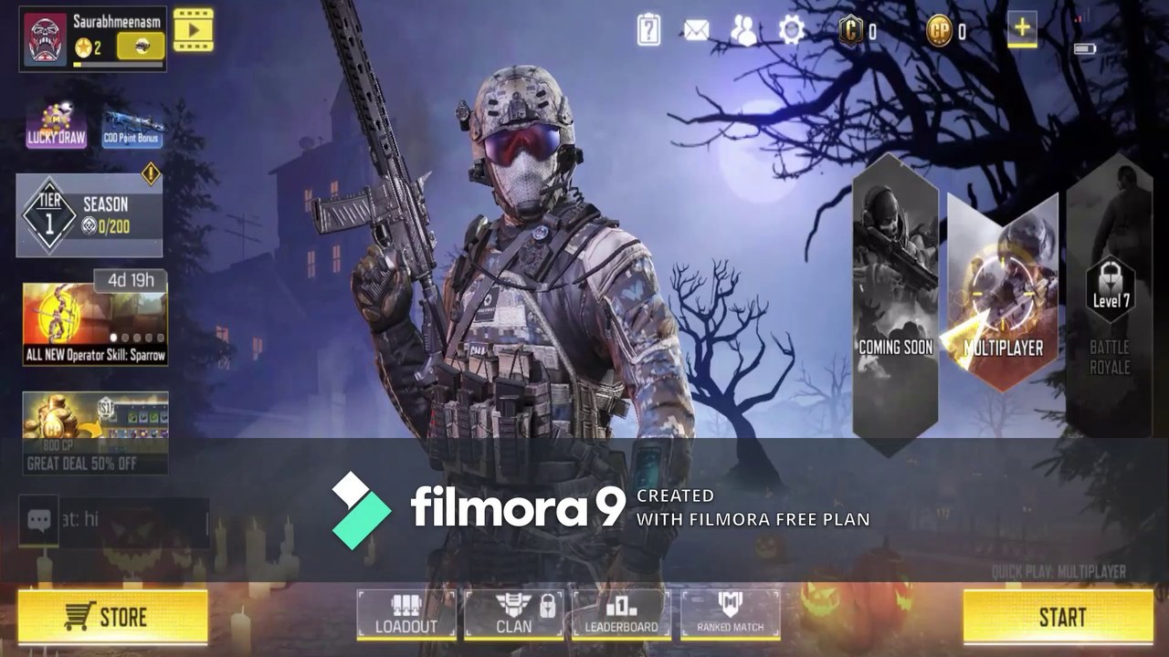 Call of Duty Mobile T-REX with RAFTAAR