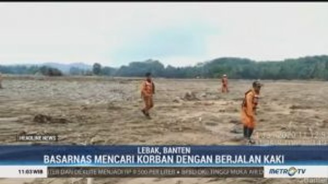 Basarnas Cari Satu Korban Hilang Banjir Lebak