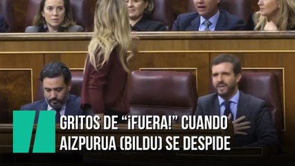 Gritos de "¡Fuera!" cuando Aizpurua se despide