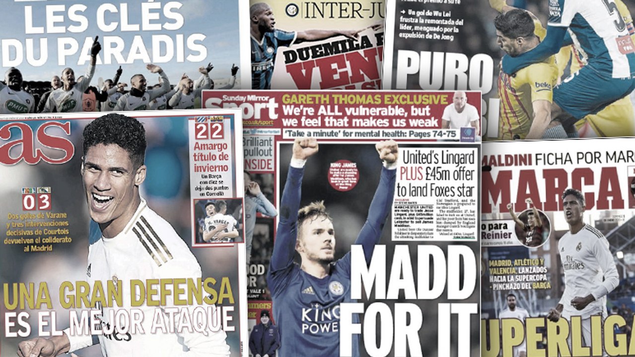 Le double buteur Raphaël Varane encensé en Espagne, l’offre dingue de MU pour James Maddison de Leicester