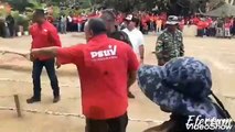 Un obeso Diosdado Cabello hace el ridículo durante un entrenamiento militar