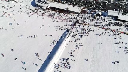 Erciyes'te hafta sonu yoğunluğu