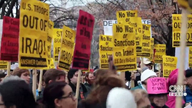 Beyaz Saray önünde Süleymani protestosu