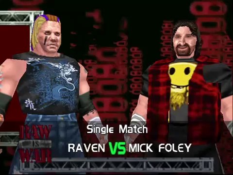TNA Cross The Line Mod Matches Raven vs Mick Foley