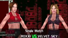 TNA Cross The Line Mod Matches Roxxi vs Velvet Sky
