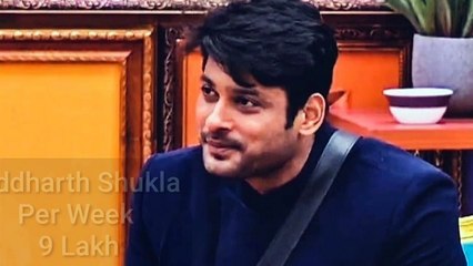 Bigg boss 13 contestants salary per week